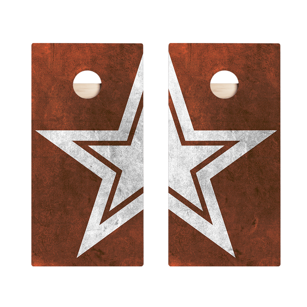 Rusty Star Star Cornhole Boards, - American Cornhole Association
