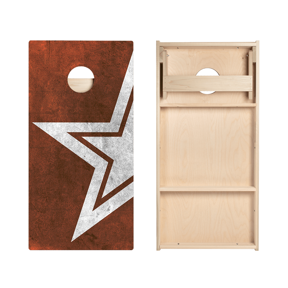 Rusty Star Star Cornhole Boards, - American Cornhole Association