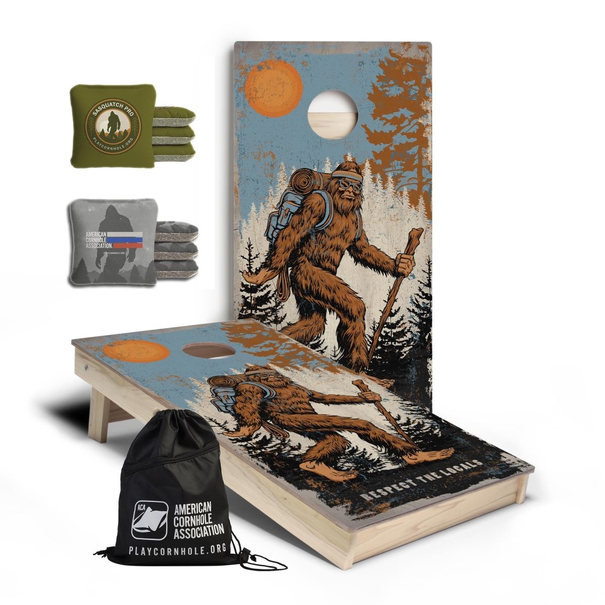 Sasquatch Signature Cornhole Set with Soft Bags - | American Cornhole Association