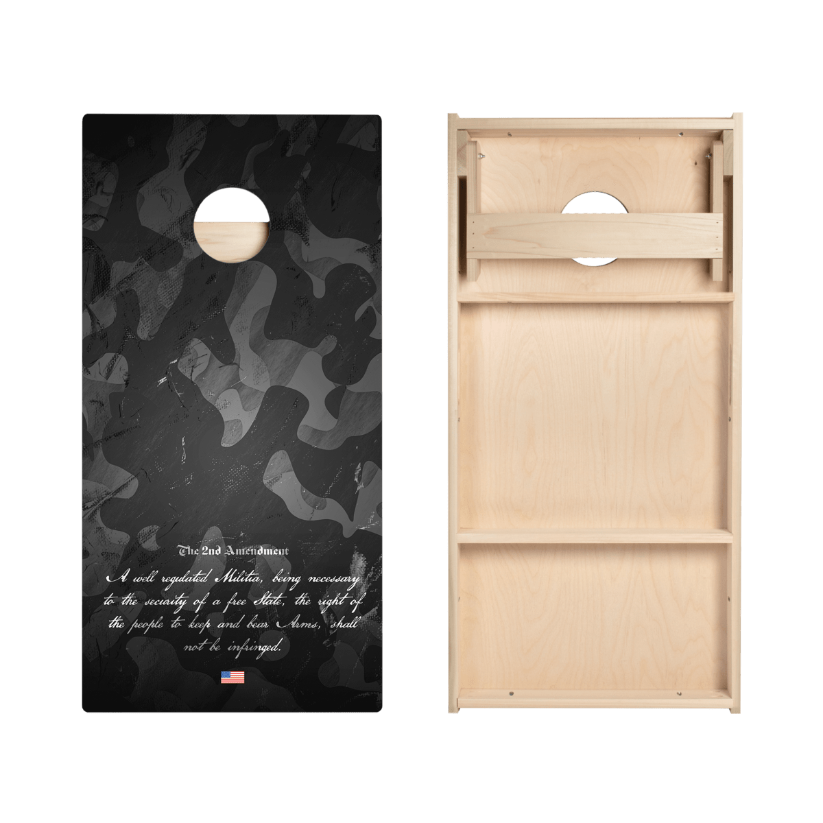 Second Amendment Star Cornhole Boards - ACA - 000220 | American Cornhole Association