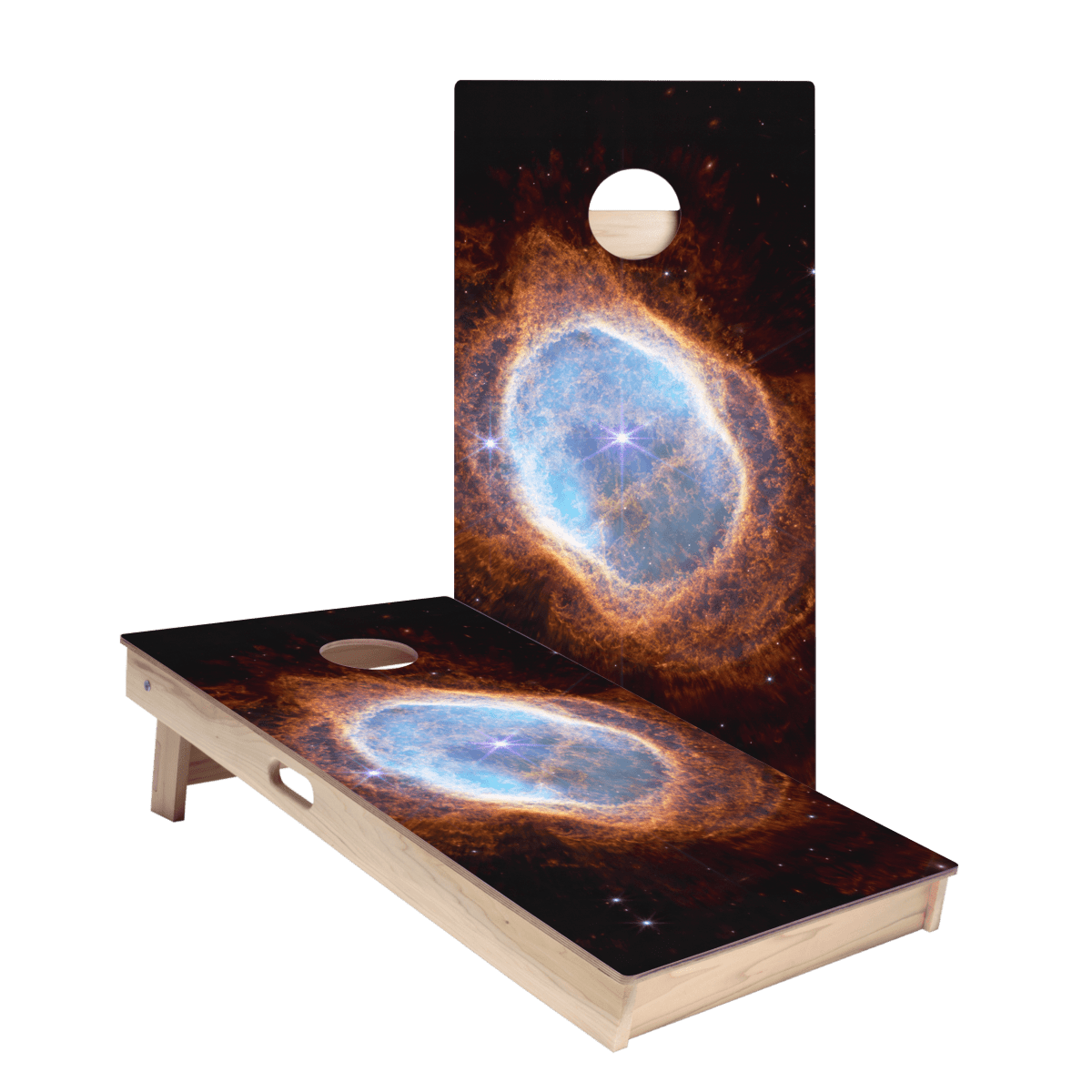 Southern Ring Nebula Star Cornhole Boards - ACA - 000408 | American Cornhole Association