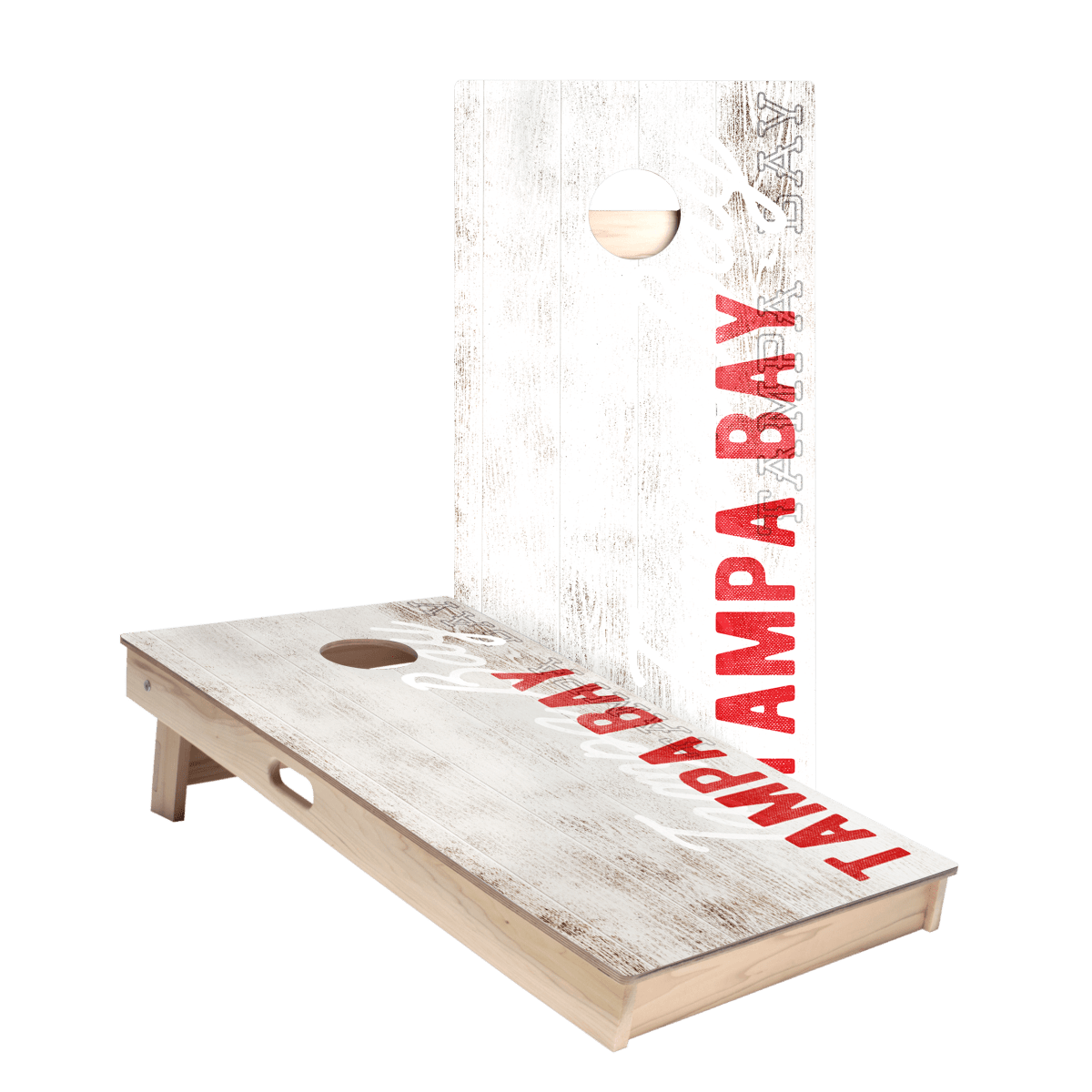 Tampa Bay Football Vintage Gameday Star Cornhole Boards - American Cornhole Association