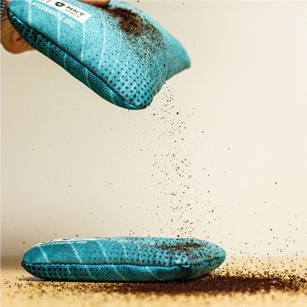 Teal NXT Shield Cornhole Bags, - American Cornhole Association
