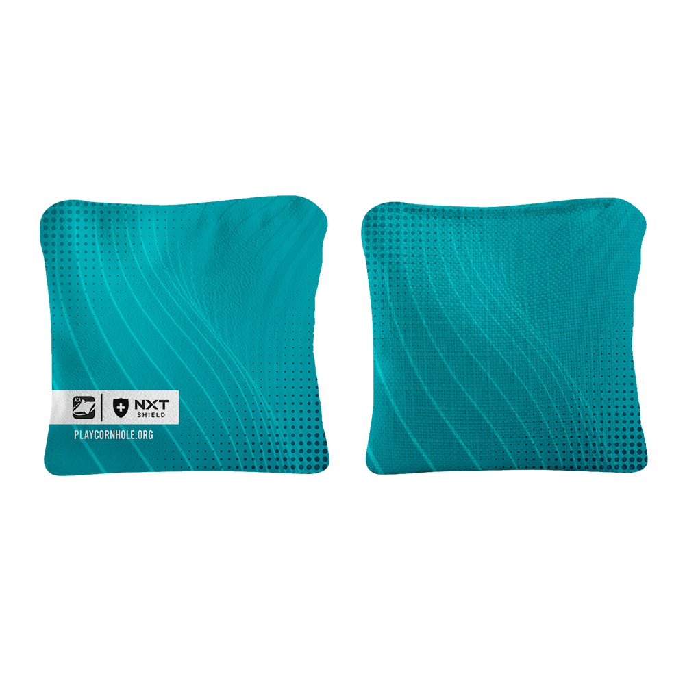 Teal NXT Shield Cornhole Bags, - American Cornhole Association