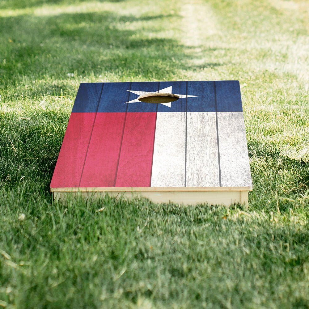 Texas Flag Star Cornhole Boards - ACA - 000036 | American Cornhole Association