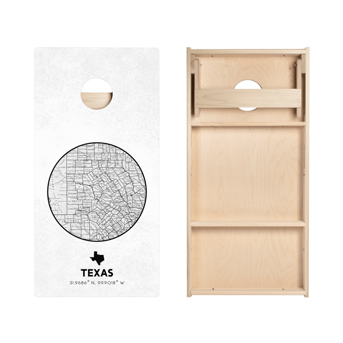 Texas State Map Star Cornhole Boards, - American Cornhole Association