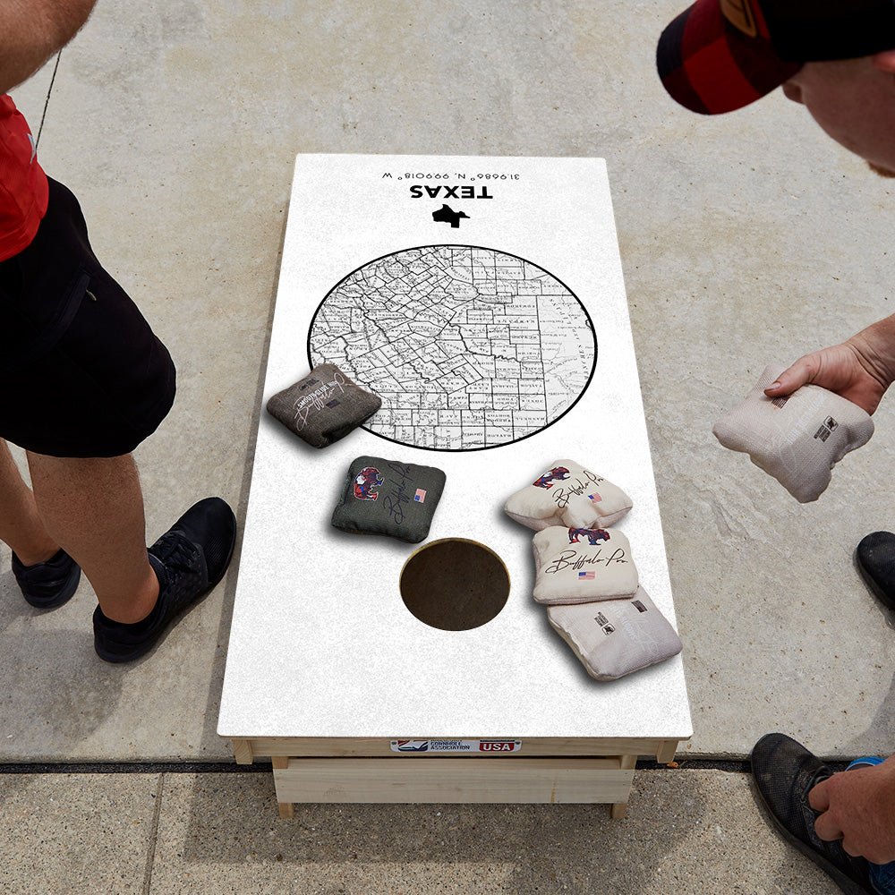 Texas State Map Star Cornhole Boards, - American Cornhole Association