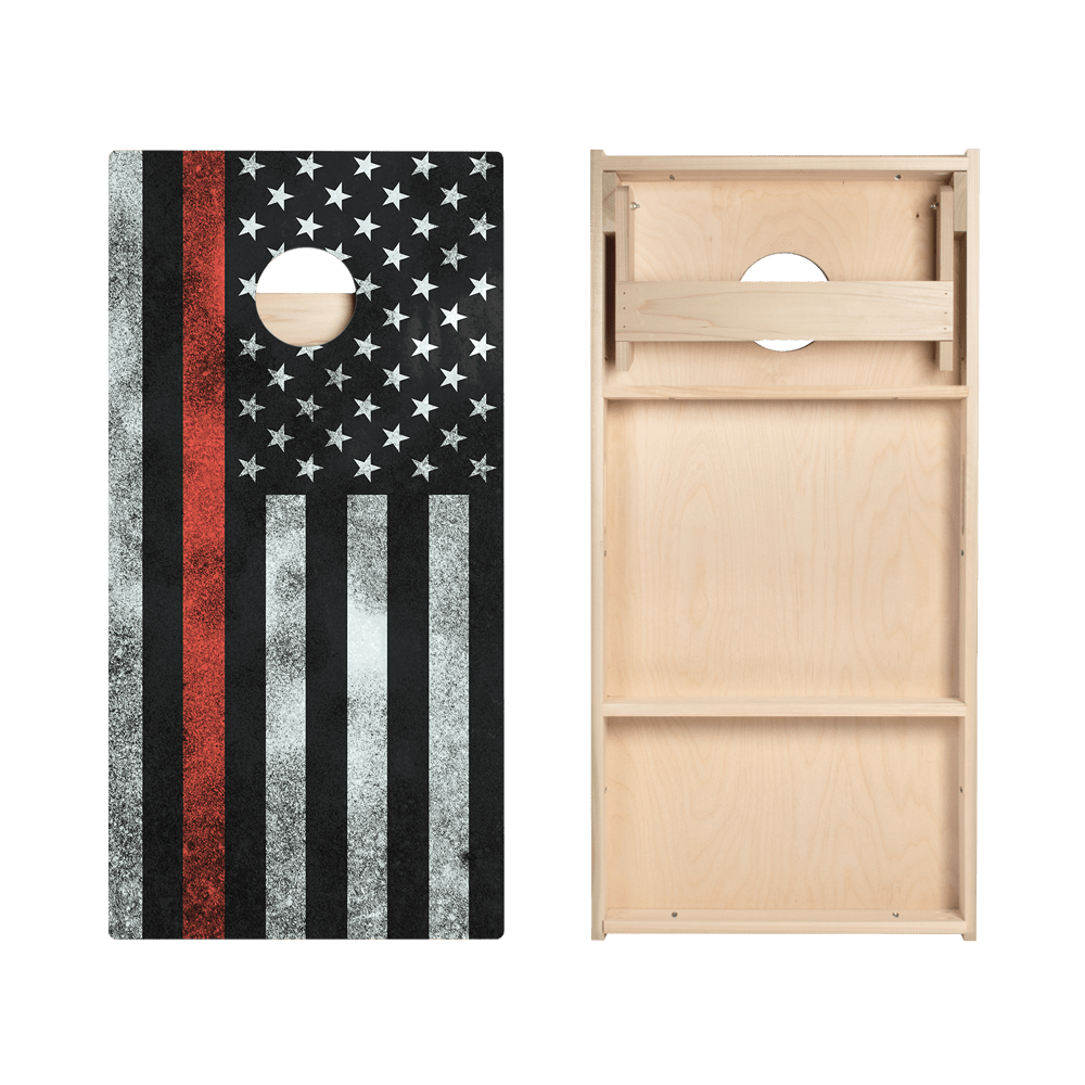 Thin Red Line Star Cornhole Boards, - American Cornhole Association