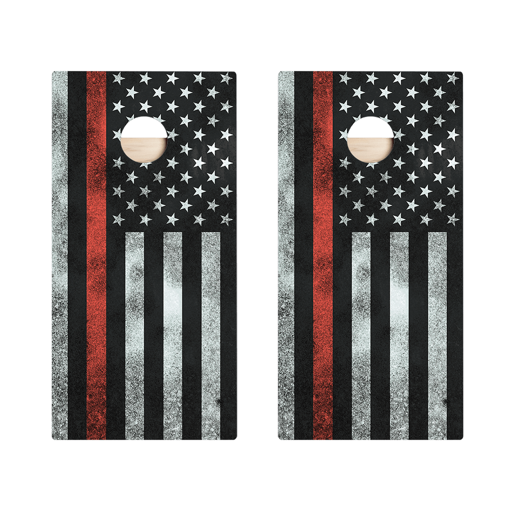 Thin Red Line Star Cornhole Boards, - American Cornhole Association