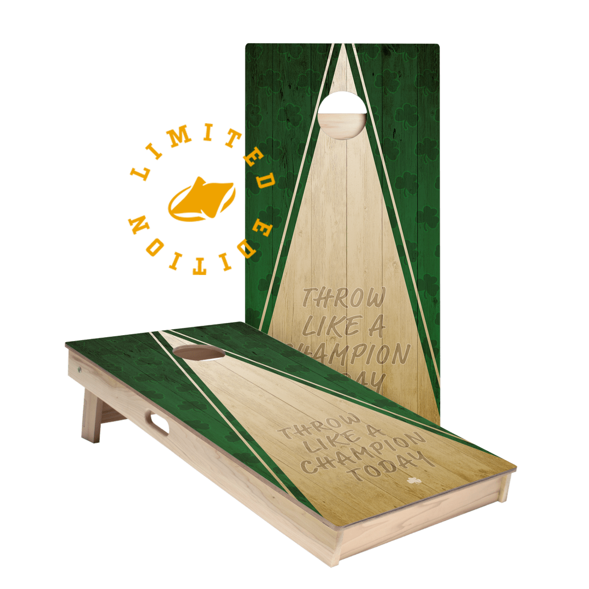Throw Like a Champion Limited Edition Star Cornhole Boards | 03.26 DROP - ACA-000567 | American Cornhole Association