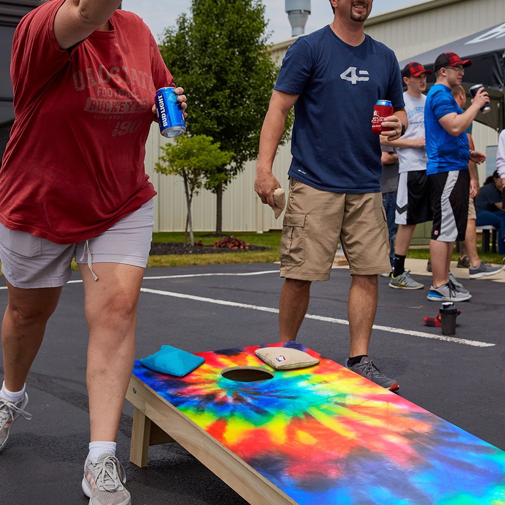 Tie - Dye Color Star Cornhole Boards - ACA - 000185 | American Cornhole Association