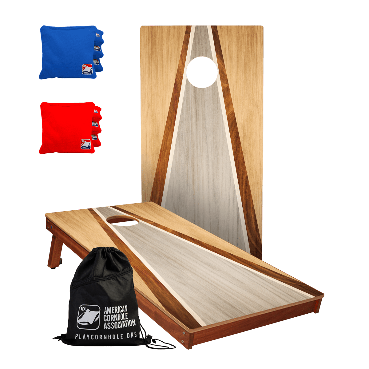 Triangle Beginner Basics 2x4 Cornhole Set with Bags - | American Cornhole Association