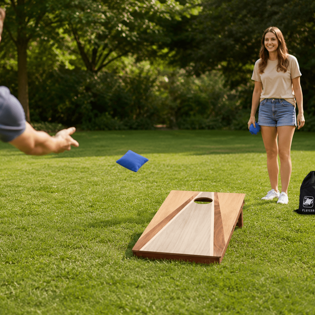 Triangle Beginner Basics 2x4 Cornhole Set with Bags - | American Cornhole Association