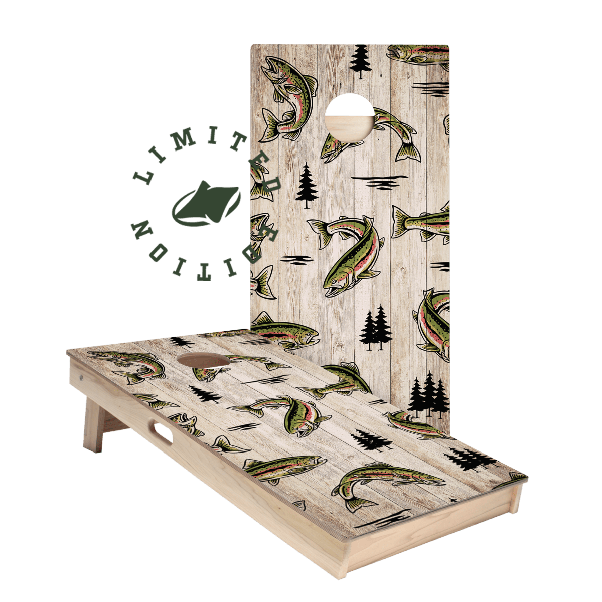 Trout Fish Limited Edition Star Cornhole Boards | 05.26 DROP - ACA-000570 | American Cornhole Association
