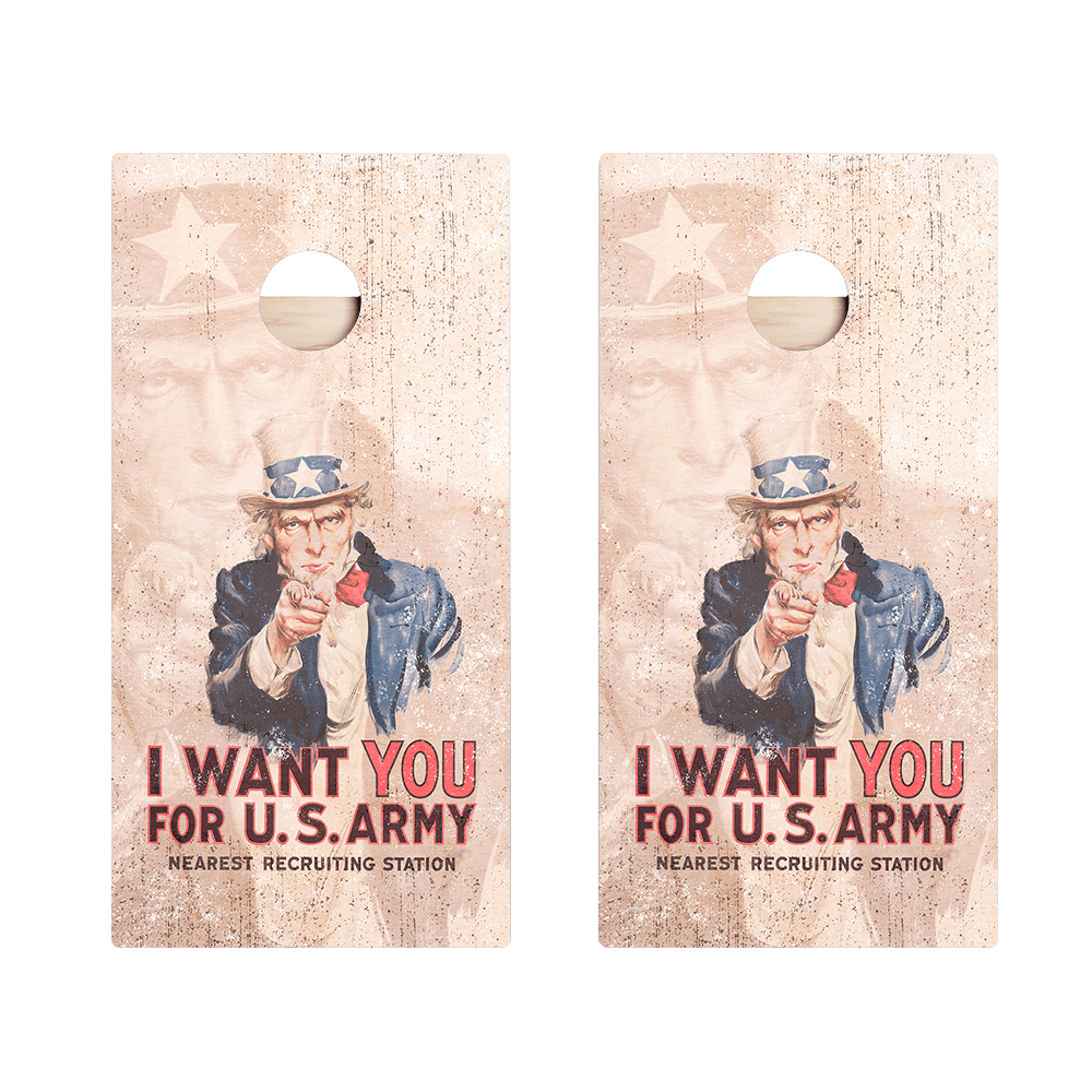 Uncle Sam Star Cornhole Boards - ACA - 000166 | American Cornhole Association