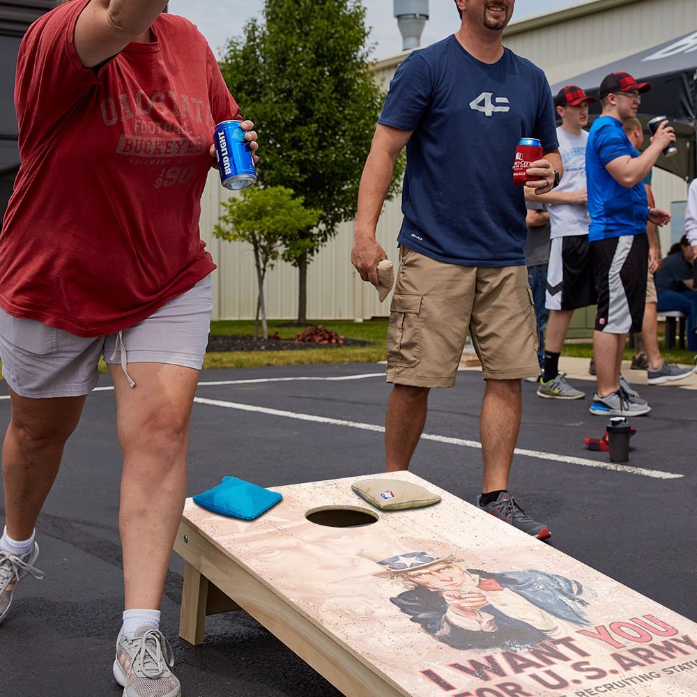 Uncle Sam Star Cornhole Boards - ACA - 000166 | American Cornhole Association
