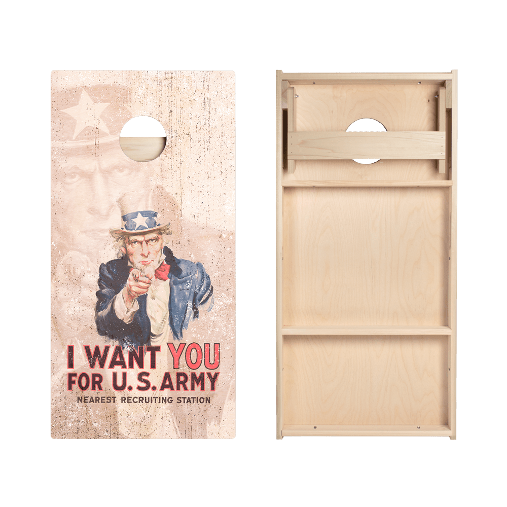 Uncle Sam Star Cornhole Boards - ACA - 000166 | American Cornhole Association