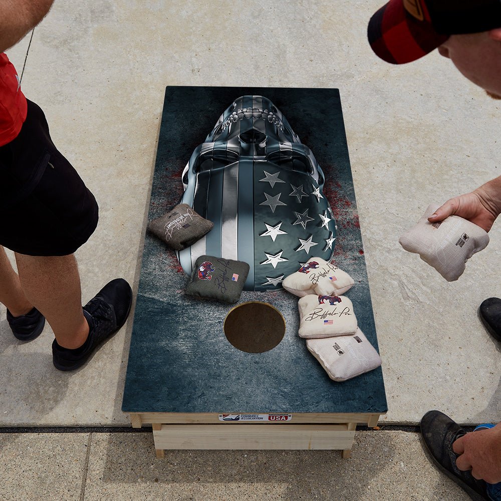 USA Skull Star Cornhole Boards - ACA - 000003 | American Cornhole Association