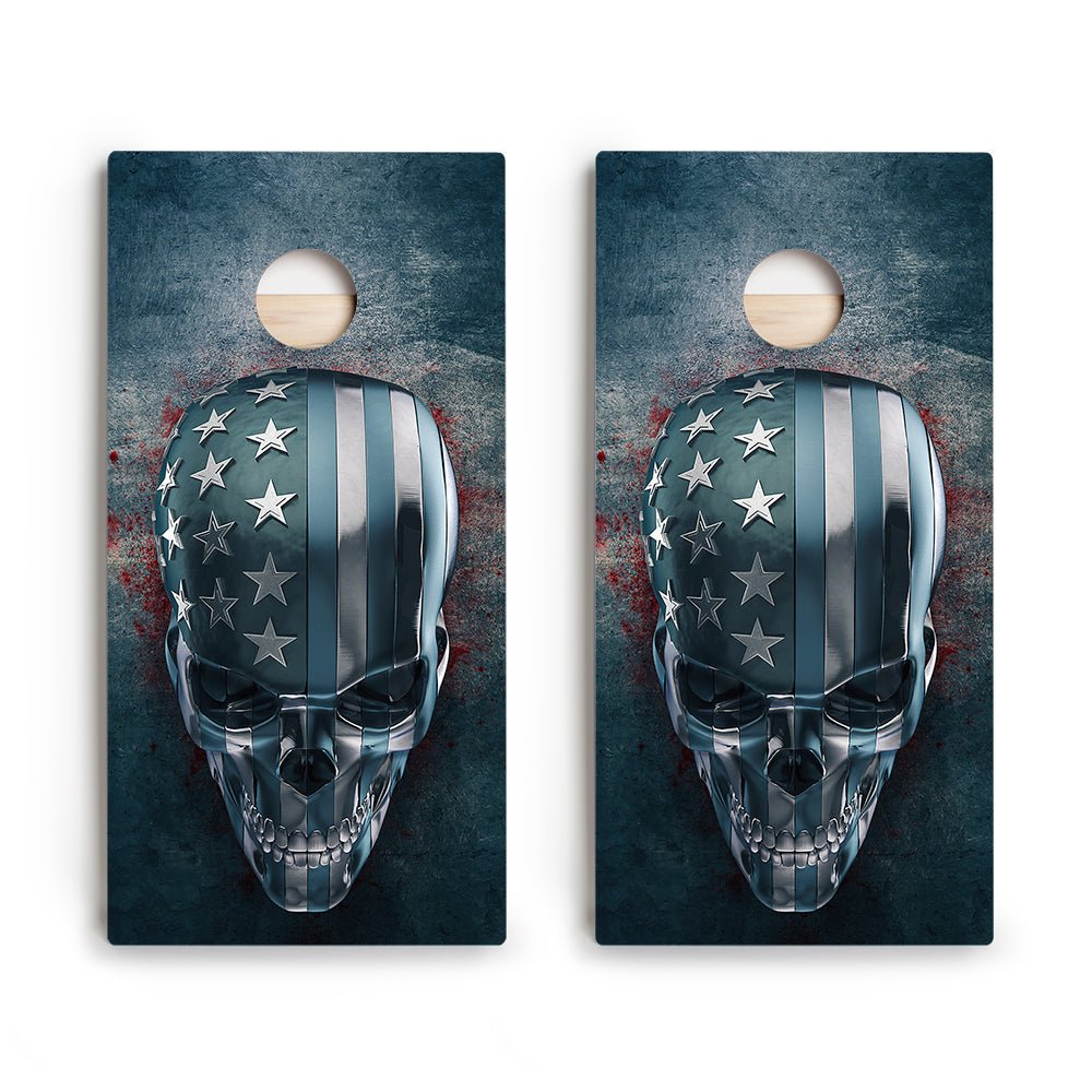USA Skull Star Cornhole Boards - ACA - 000003 | American Cornhole Association