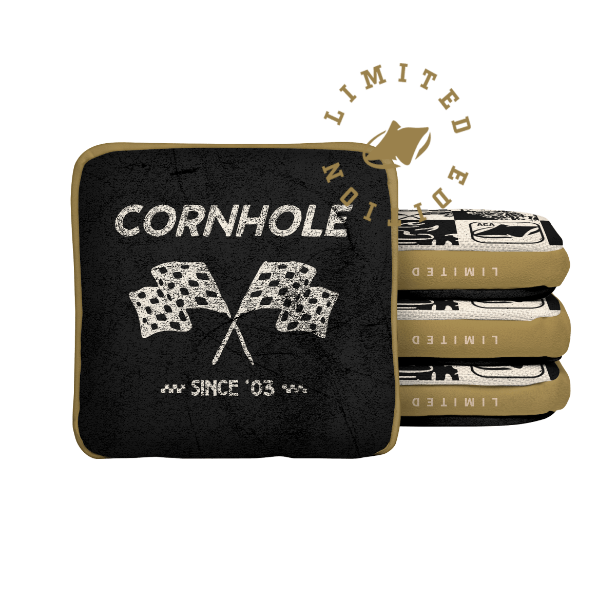 Vintage Racing Limited Edition Synergy Edge Cornhole Bags | 07.25 Drop - American Cornhole Association