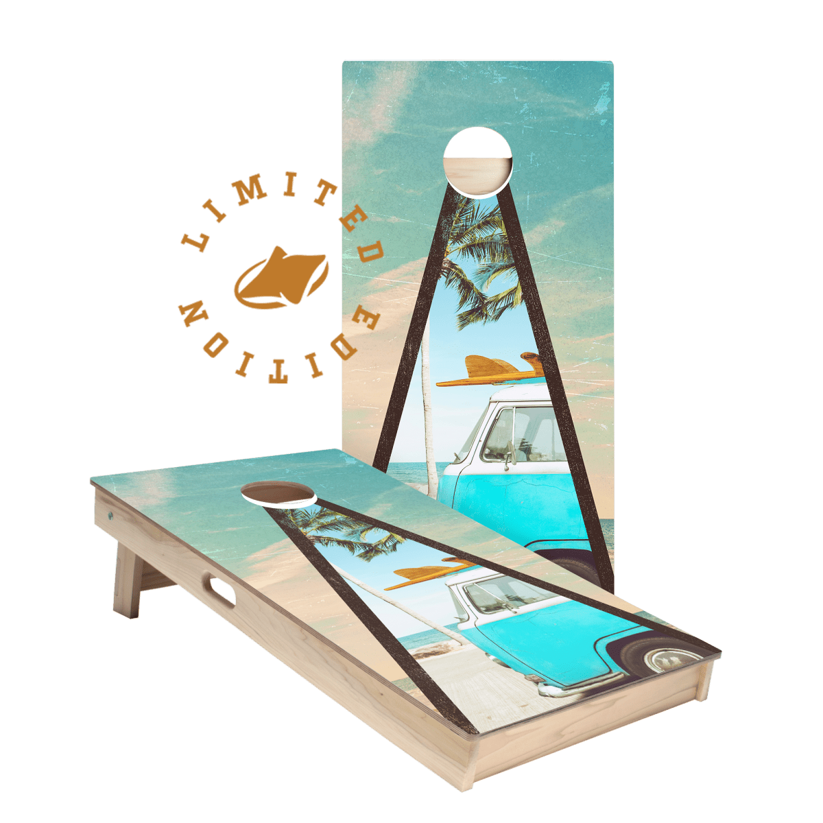 Vintage Van Limited Edition Star Cornhole Boards | 08.25 Drop - ACA - 000505 | American Cornhole Association