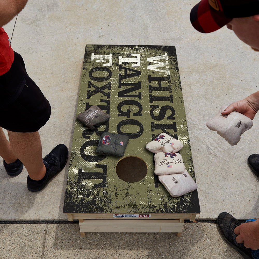Whiskey Tango Foxtrot Star Cornhole Boards - ACA - 000167 | American Cornhole Association