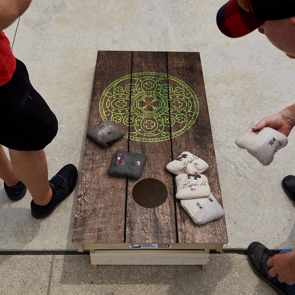 Wood Irish Pub Limited Edition Star Cornhole Boards | 03.25 Drop - ACA - 000500 | American Cornhole Association