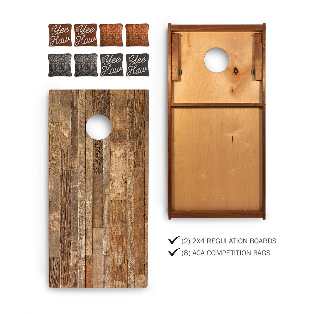 Yee Haw Sig Pro 2x4 Regulation Cornhole Bundle - | American Cornhole Association