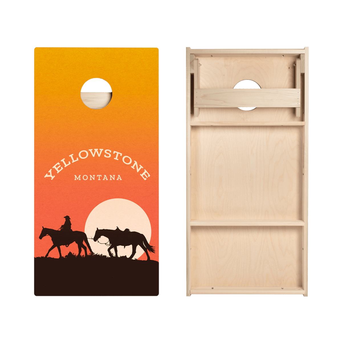 Yellowstone Sunset Star Cornhole Boards, - American Cornhole Association