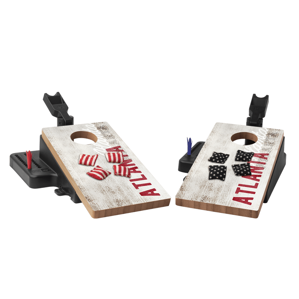 Atlanta Football Vintage Gameday Double Chuck Mini Cornhole Tabletop Game - 105790 - 12 | American Cornhole Association