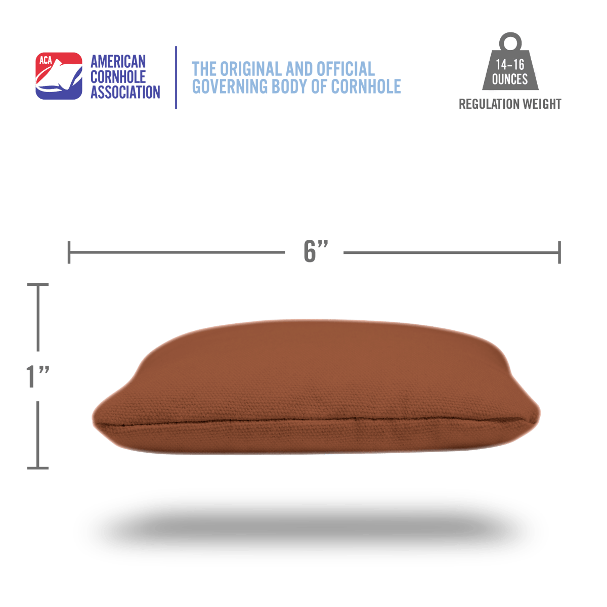 Brown Daily 66x Cornhole Bags - 105655 - 15A | American Cornhole Association