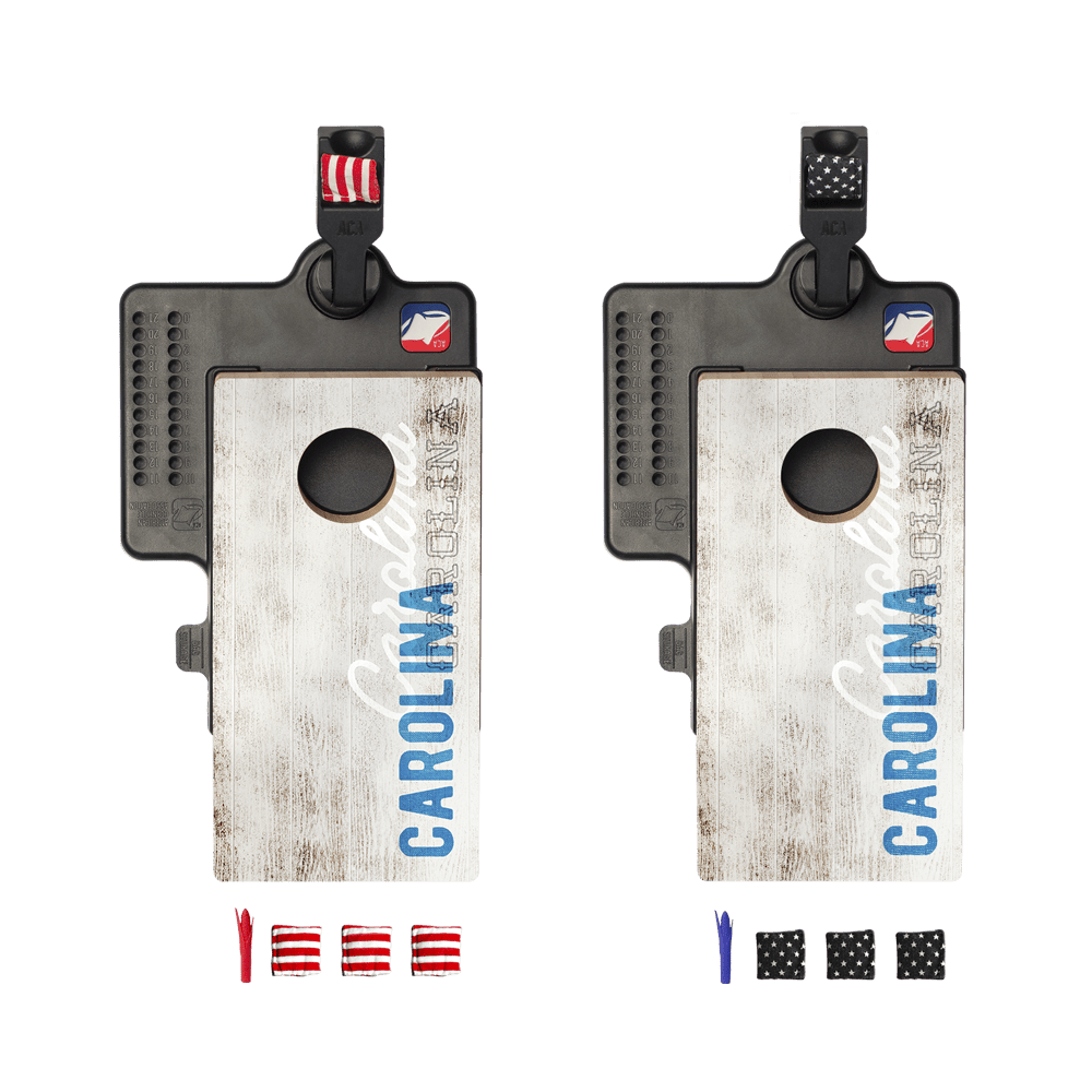 Carolina Football Vintage Gameday Double Chuck Mini Cornhole Tabletop Game - 105790 - 15 | American Cornhole Association