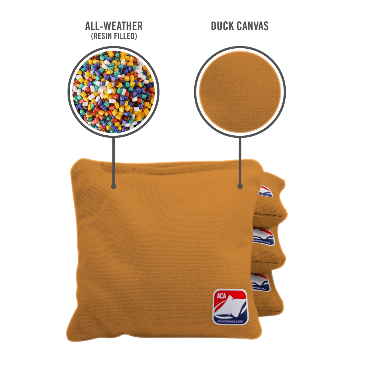 Gold Daily 66x Cornhole Bags - American Cornhole Association