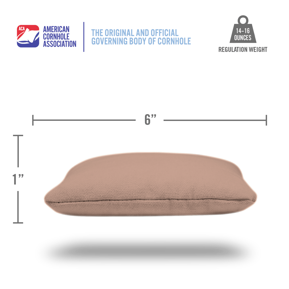 Khaki Daily 66x Cornhole Bags - 105655 - 20A | American Cornhole Association