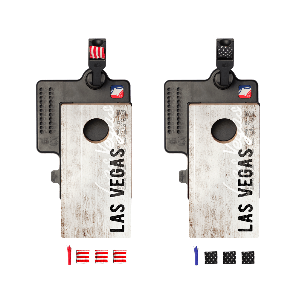 Las Vegas Football Vintage Gameday Double Chuck Mini Cornhole Tabletop Game, - American Cornhole Association