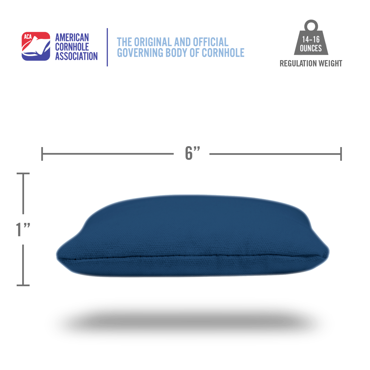 Navy Blue Daily 66x Cornhole Bags - 105655 - 5A | American Cornhole Association