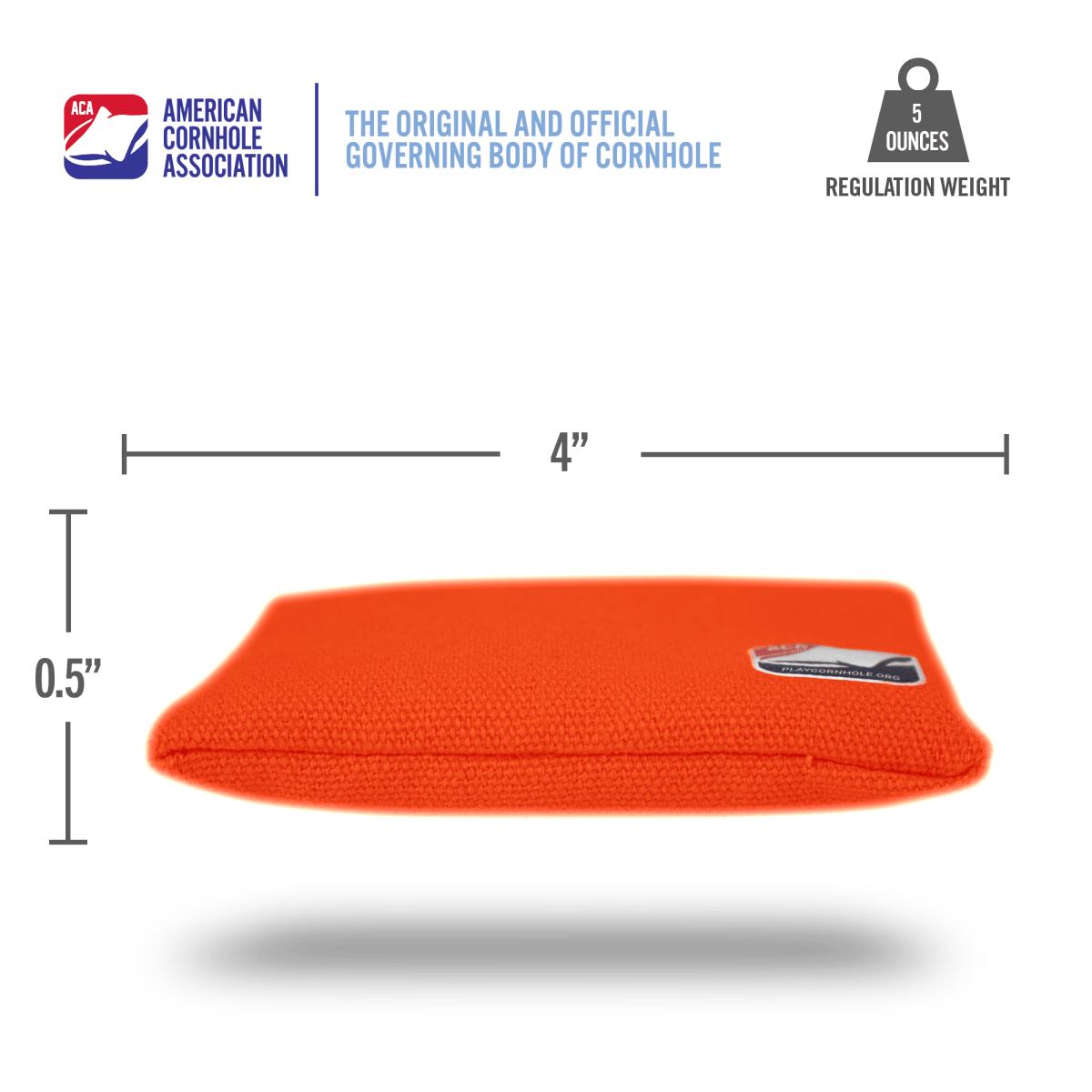 Orange Daily 44x Cornhole Bags - American Cornhole Association