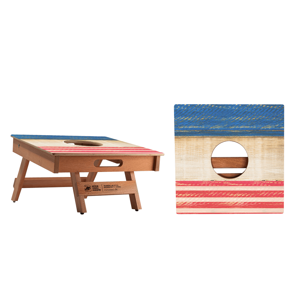 Patriotic Stripes Cornhole Airmail Box, - American Cornhole Association