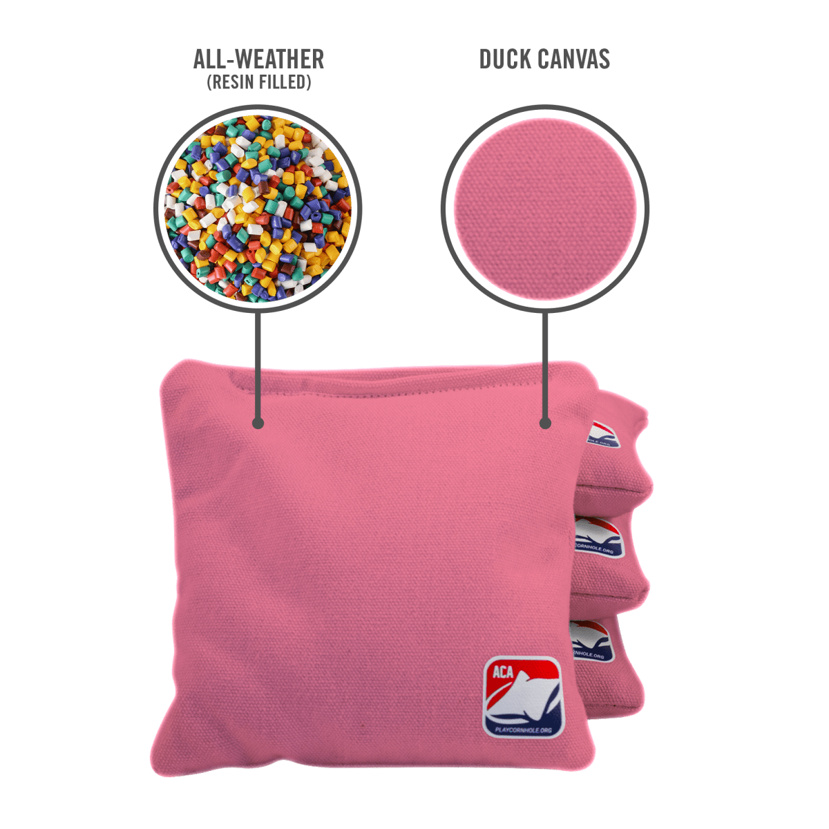 Pink Daily 66x Cornhole Bags - 105655 - 18A | American Cornhole Association