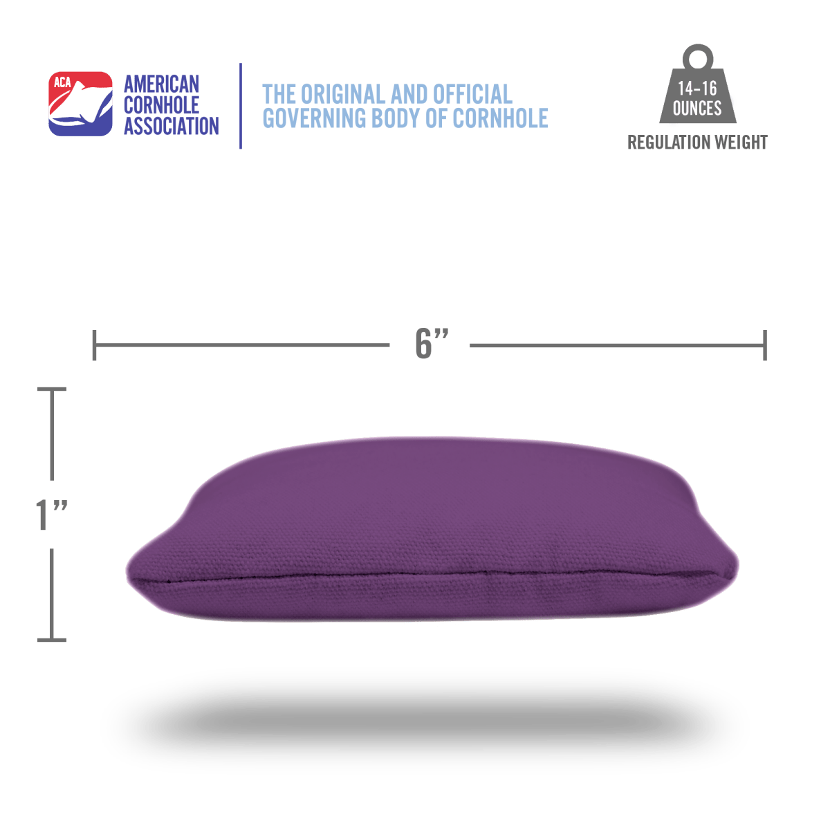 Purple Daily 66x Cornhole Bags, - American Cornhole Association