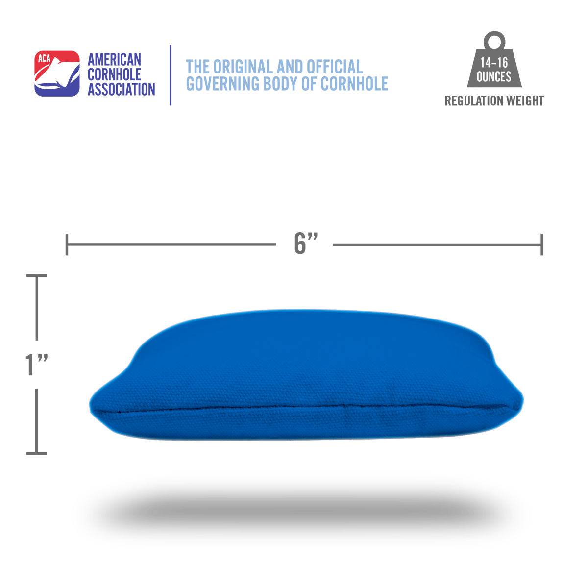 Royal Blue Daily 66x Cornhole Bags - 105655 - 6A | American Cornhole Association
