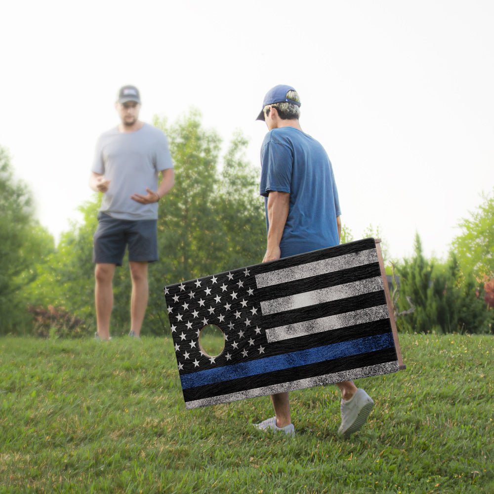 Thin Blue Line Sig Pro Cornhole Boards - 105794 - 9 | American Cornhole Association