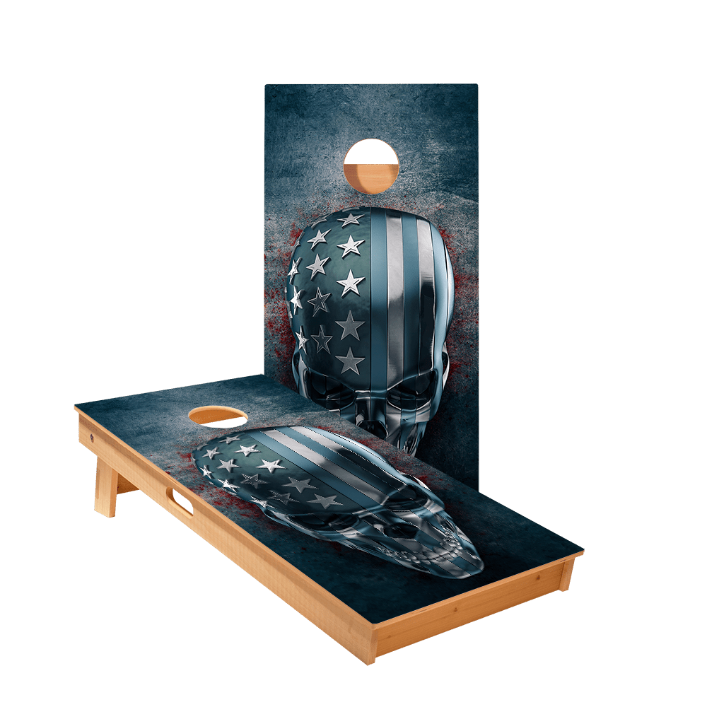 USA Skull Star Cornhole Boards - ACA - 000003 | American Cornhole Association
