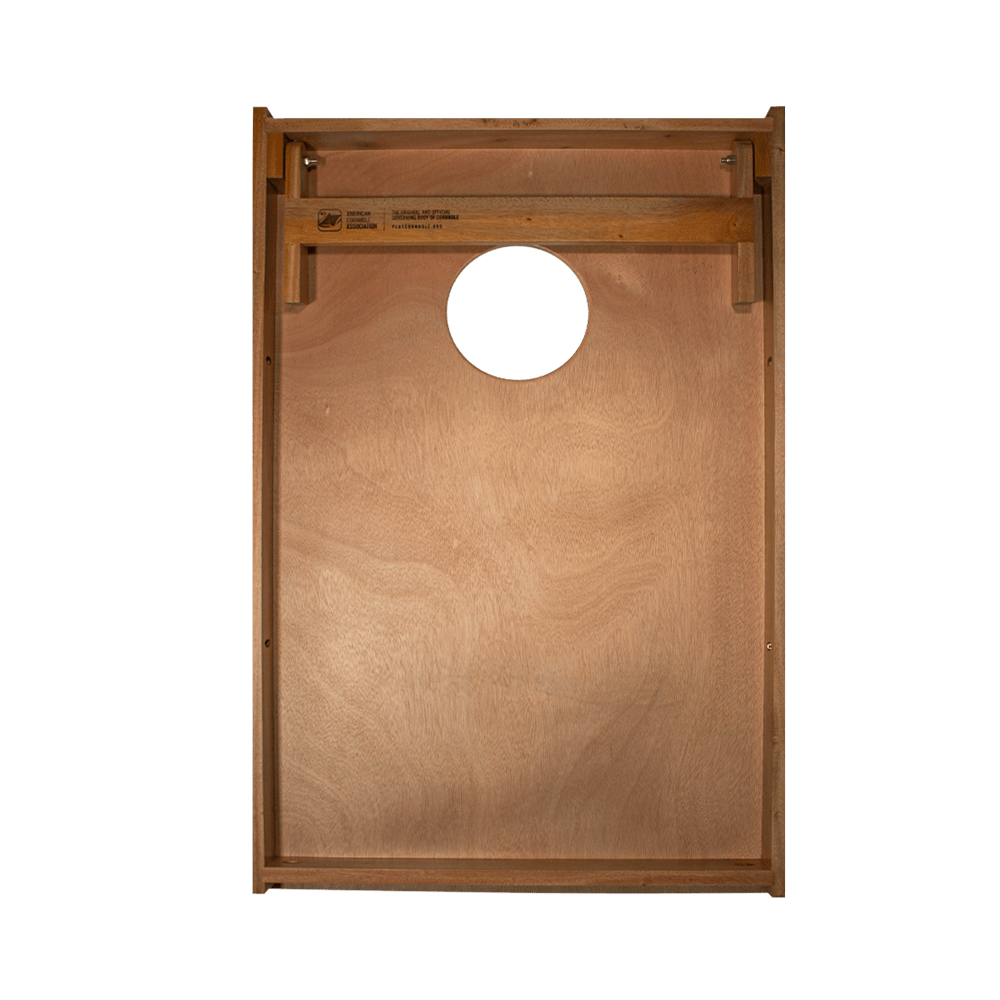 Weathered Beach Wood Backyard 2300 Cornhole Boards, - American Cornhole Association