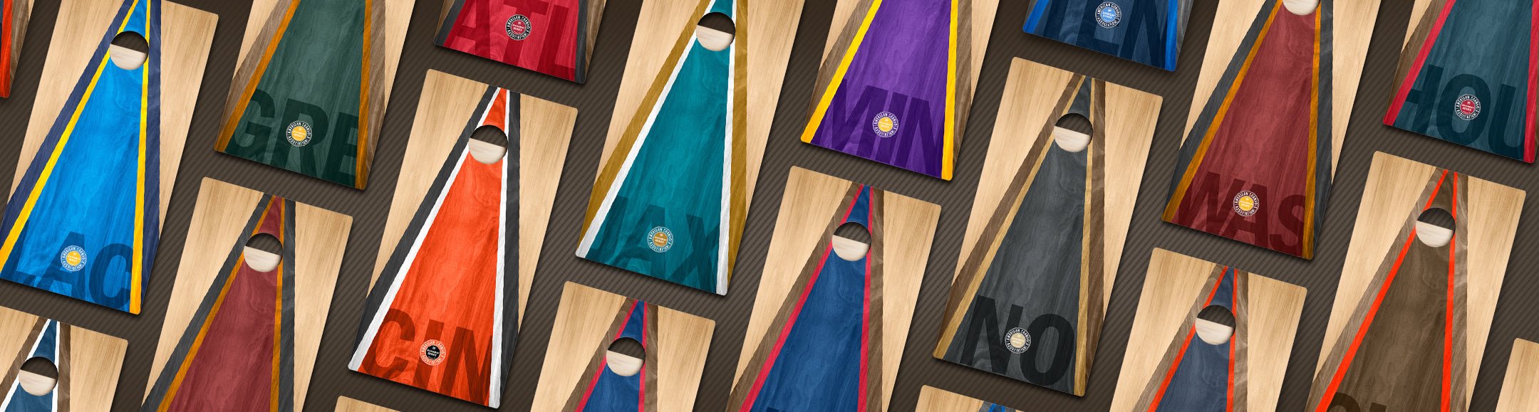 Made in USA Gameday Star Cornhole Boards - American Cornhole Association