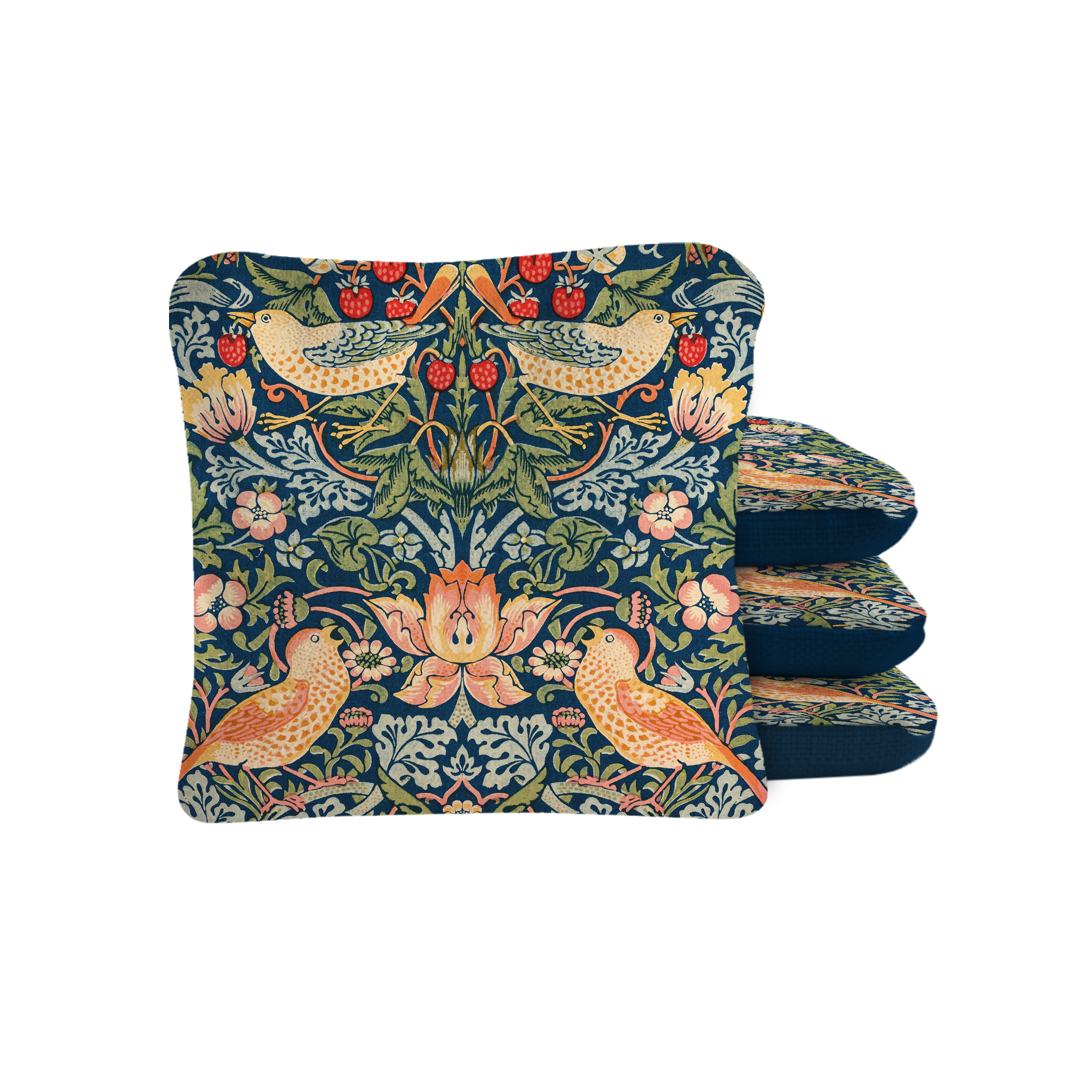 William Morris Strawberry Thief Synergy Pro Cornhole Bags