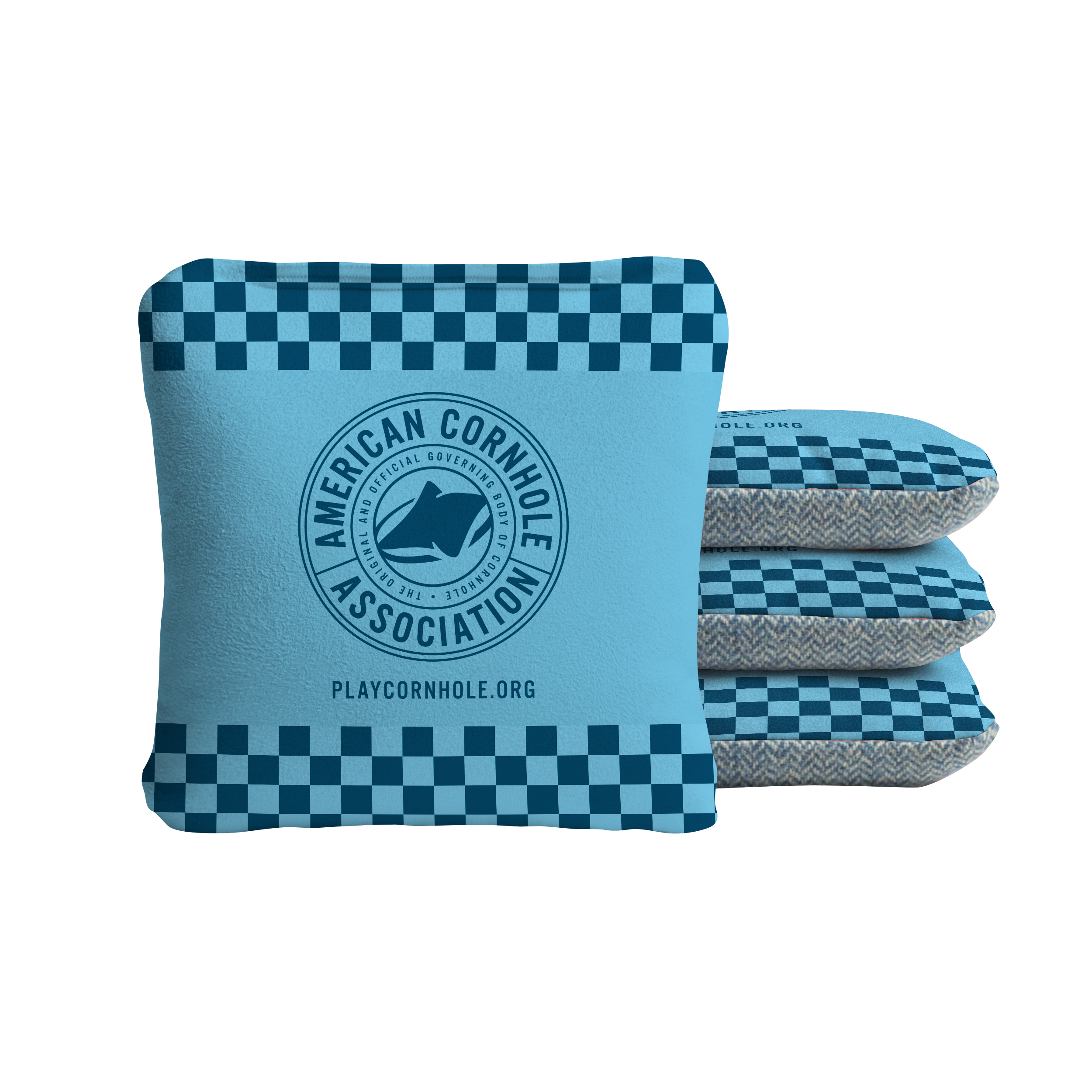 Checkered ACA Badge Synergy Soft Cornhole Bags