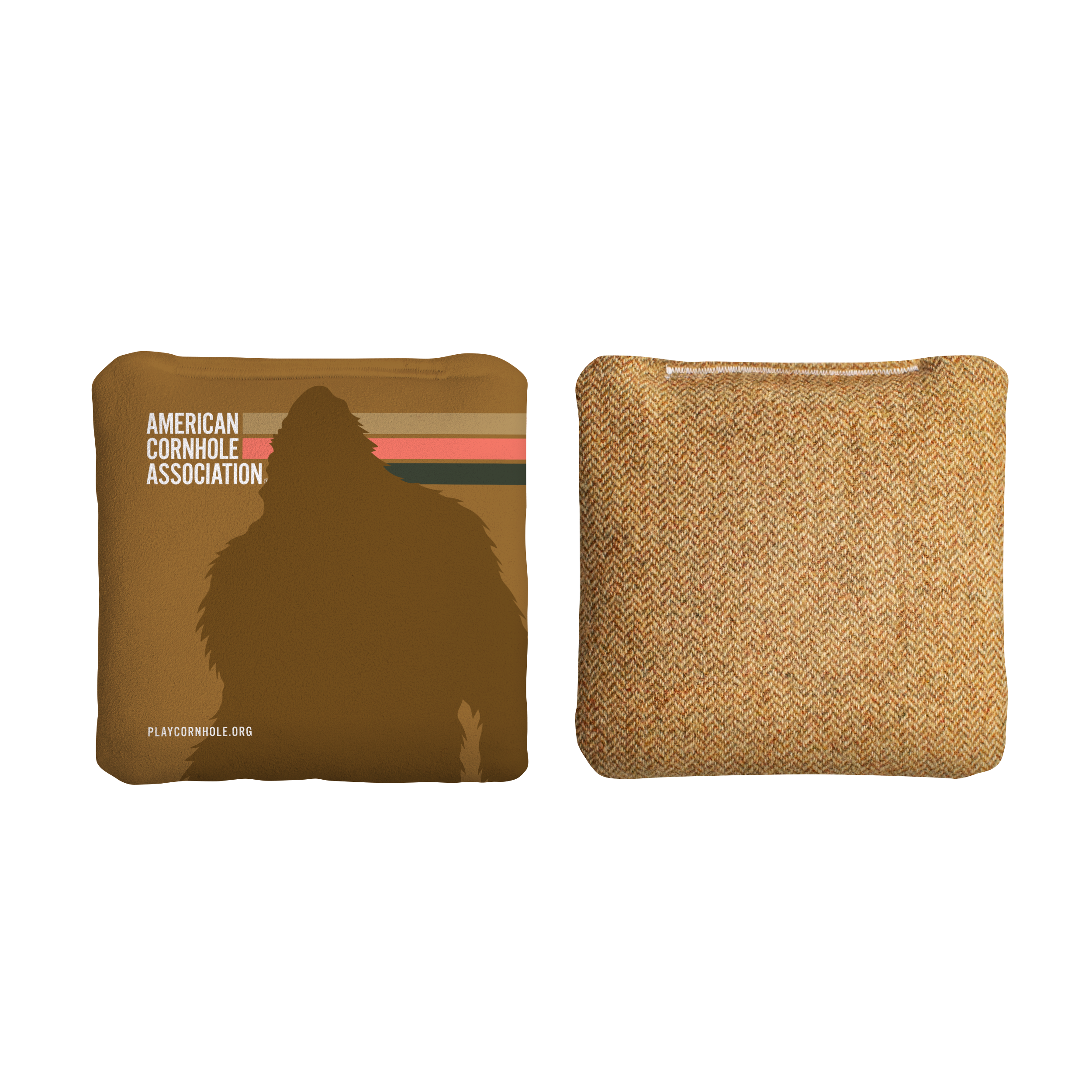 ACA Retro Sasquatch Stripes Synergy Soft Cornhole Bags