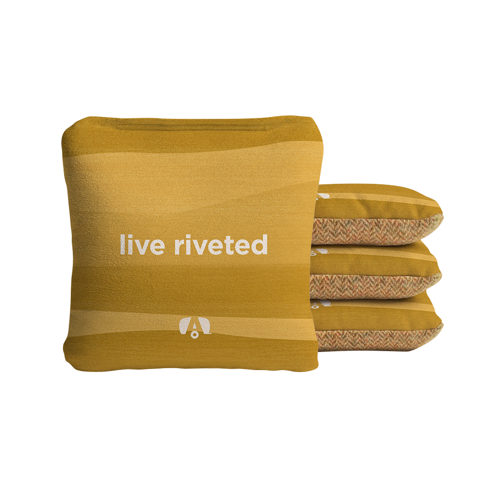 Airstream Live Riveted Yellow Synergy Soft Cornhole Bags