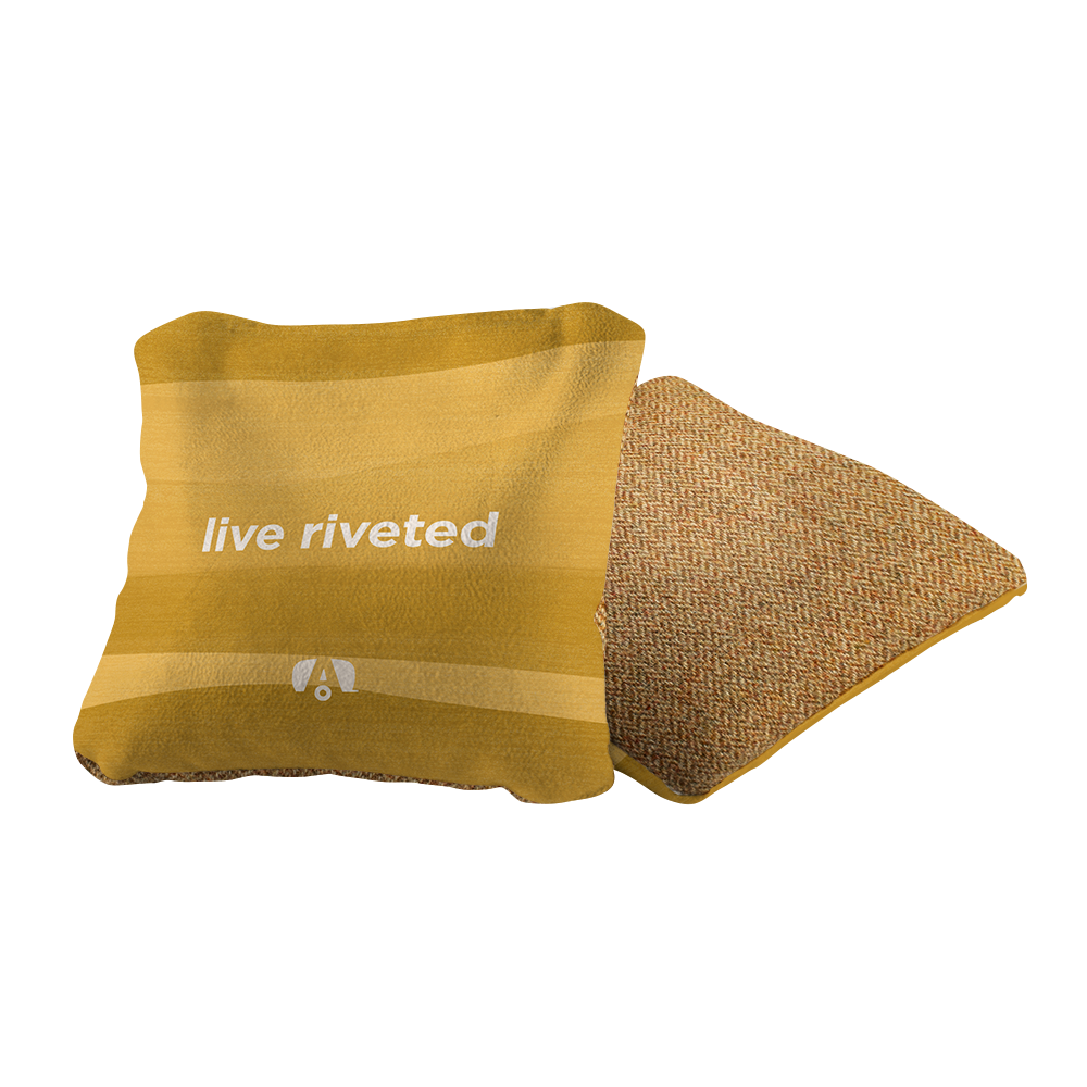 Airstream Live Riveted Yellow Synergy Soft Cornhole Bags